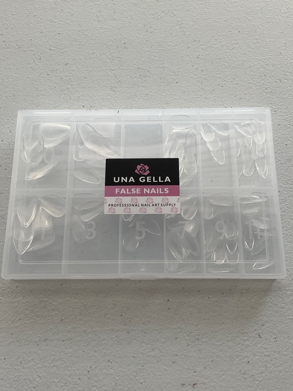 Clear Stiletto False Nail Tips Pack